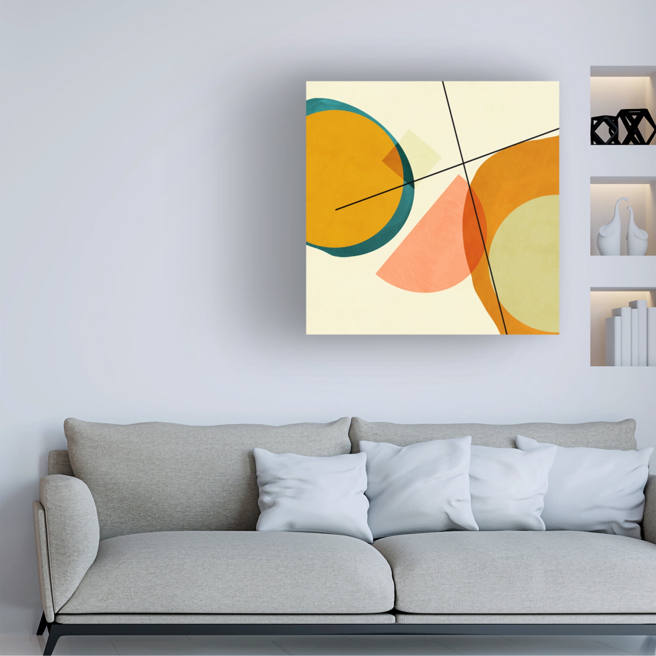 Trademark Fine Art Ana Rut Bre Mid Painted3 Canvas Wall Art