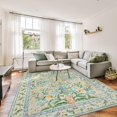 thumbnail image 1 of Alfombra de Área Morebes Bohemia Lavable 240x300cm Antideslizante Suave Floral, 1 of 7