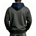 thumbnail image 4 of Yuaguia Men's Halloween Hoodie, Loose Fit Graphic Sweatshirt with Kangaroo Pocket and Drawstring, Casual Drawstring Pullover Fall Apparel, Soft Lightweight Novelty Print Tops, Navy L, 4 of 4