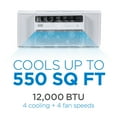 thumbnail image 7 of BLACK+DECKER 12,000 BTU Inverter Window Air Conditioner, Window AC Units for Up To 550 Sq. Ft., ENERGY STAR Rated AC Unit, Full Function Remote Control, White, 7 of 7