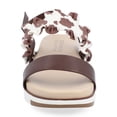 thumbnail image 6 of Journee Womens Riya Formed Footbed Sling Back Sandals, 6 of 8