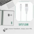 thumbnail image 4 of FITE ON 3.3ft White Micro USB Data/Charger Cable Cord Replacement for Verizon Motorola Droid Turbo XT1254 Moto Maxx, 4 of 5