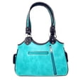 thumbnail image 5 of Western Embroidery Scripture Women Rhinestone Cross Bible Verse Handbag Wallet in 10 Colors, 5 of 6