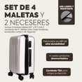 thumbnail image 2 of Set de 4 Maletas de Viaje Rígidas 20 y 18 Pulgadas con 2 Neceseres de 11 Pulgadas Equipaje Ligero con Ruedas 360 y Candado TSA Seraphiel, 2 of 6
