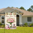 thumbnail image 2 of Jbralid Happy Mothers Day Floral Garden Flag With Pink Roses And Mason Jars For Spring Summer Home Outdoor Garden Yard Door Decor 12x18 inch, 2 of 5