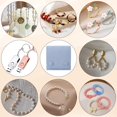 thumbnail image 5 of DIY 2Pcs Blue Jewelry Storage Bags with Brass Button Multilayer Jewelry Pouches for Earring Rings Necklaces and Gifts 8CM DIY, 5 of 9