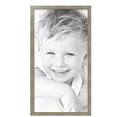 thumbnail image 2 of ArtToFrames 18" x 34" Champagne Pebble Metallic Picture Frame, 18x34 inch Silver Wood Poster Frame (WOM-5258),  Pack, 2 of 7