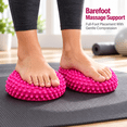 Hedgehog Balance Pods, 6.3 Inch Inflatable Spiky Foot Massage Balls ...