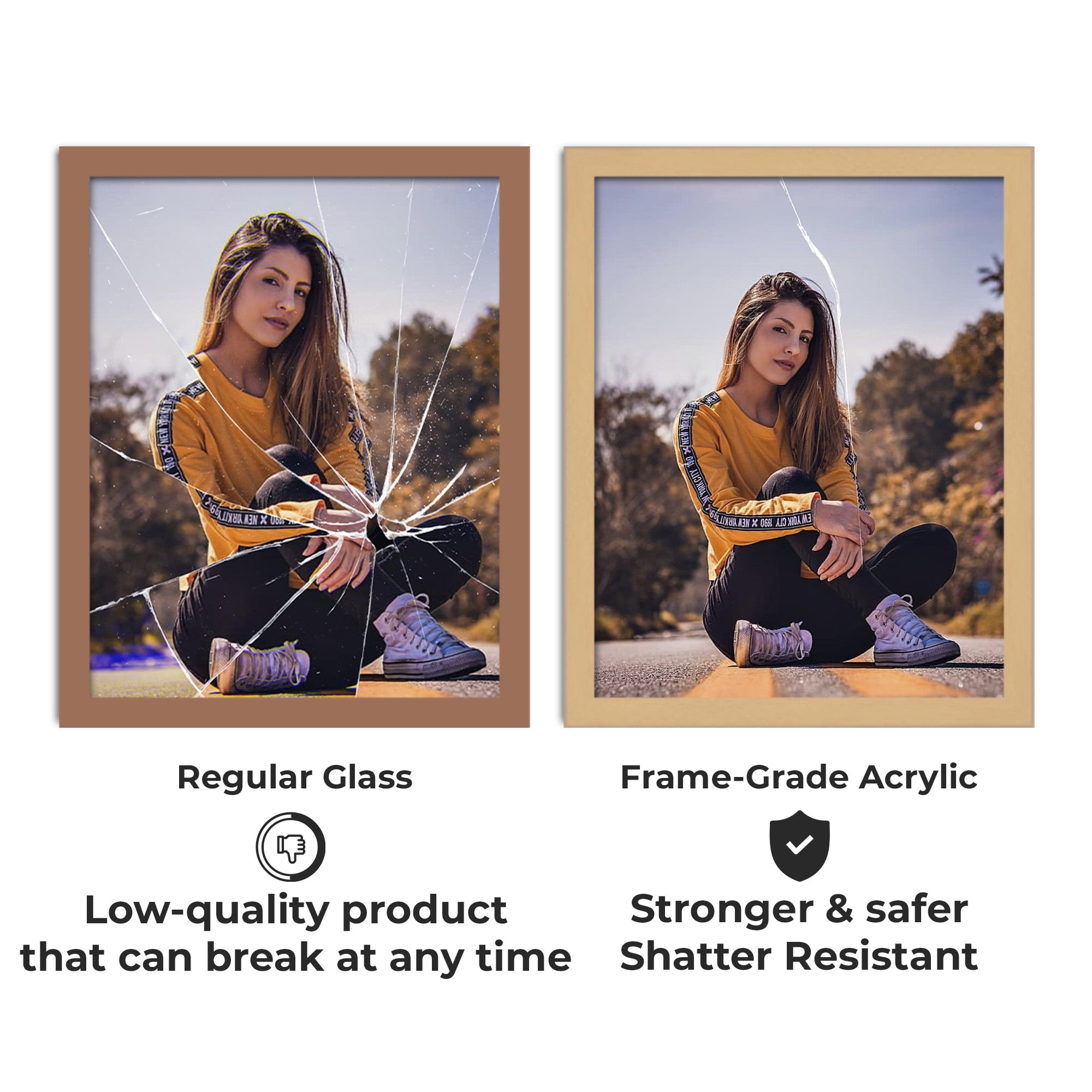 Frame-Grade Acrylic Replacement for 12x18 Picture Frame, Replacement Plexiglass for 12x18 Photo