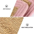 thumbnail image 3 of ELAYARD 1Ud Mantel Individual De Paja Tejida Rosa Con Protección Contra Calor Para Cocina Y Comedor, 3 of 6