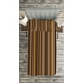 thumbnail image 3 of Ambesonne Abstract Quilted Bedspread Set 2 Pcs, Vertical Color Lines, Twin Size, Pale Caramel Chocolate, 3 of 3