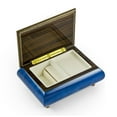 thumbnail image 2 of Old World 30 Note Italian Blue Floral Music Jewelry Box - Romance de L'Amour, 2 of 2