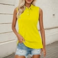 thumbnail image 3 of Sleeveless Polo Shirts for Women Summer Casual Collared Basic Plain Tank Tops Dressy Casual T Shirt Blouse, 3 of 6
