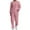 Pink, variant on Womens 2 Piece Sweatsuits Outfit Lounge Sets Cable Crewneck Sweatshirt Joggers Sweatpants Tracksuit Travel Loungewear, S