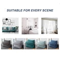 thumbnail image 5 of 18" x 18" x 8" Fabric Cotton Waist Wedge Pillow Support Neck Backrest Cushion Headboard w/ Pocket and Zipper Design, 5 of 5
