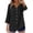 Black #7, variant on Button Down Shirts for Women 3/4 Sleeve Business Lightweight Camisoles 2026 Basic Loose Fit V Neck Tops Basic Trendy Going Out Blouses Camel XL