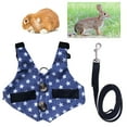 thumbnail image 2 of Rabbit Vest Harness and Leash Set Adjustable Formal Suit Style for Bunny Kitten Small Animal Walking, 2 of 9