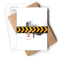 thumbnail image 1 of Logo Long Black And Yellow Strips Postcards Envelopes Blank Note Cards Mailing, 1 of 4