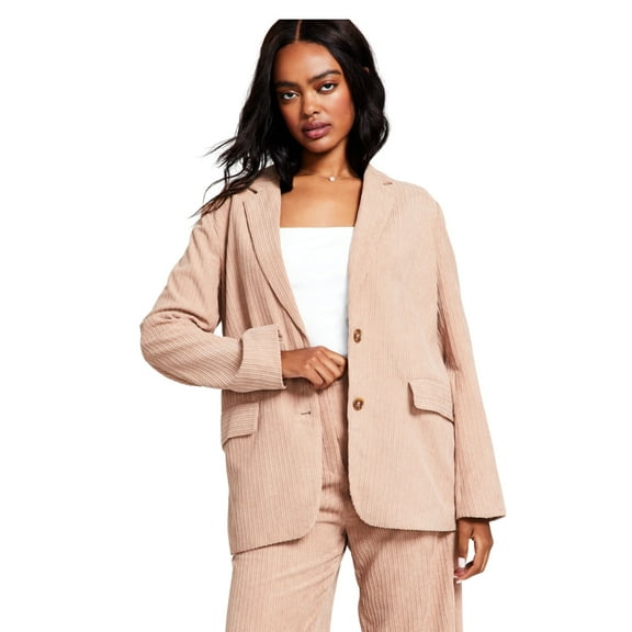 And Now This Women's Corduroy Blazer Almond XS