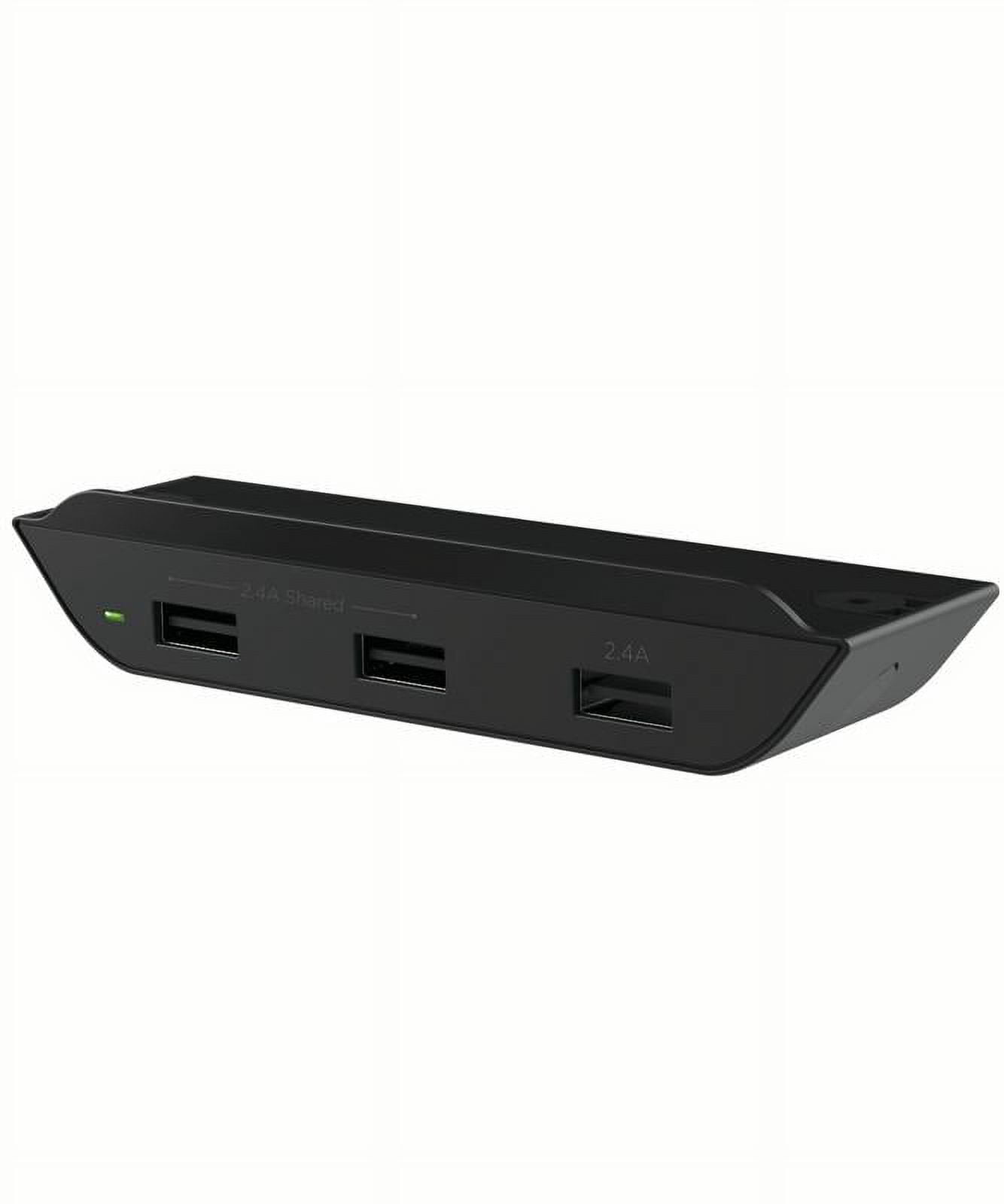 Galvanox USB Multi Port Desktop Charger (Edge Mounted) PowerRail Charging Station Compatible with all Phones and Tablets - 24W Power Hub Adapter&nbsp;(Designed for Desks, Tables and Nightstands)