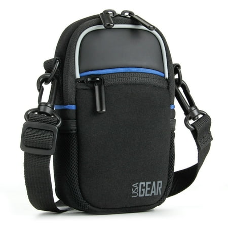 Canon PowerShot ELPH 180 Camera Bag by USA Gear with Rain Cover and Shoulder Sling Strap