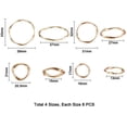 thumbnail image 3 of Alloy Linking Rings For Earrings Making Ring Golden 32x31x3mm 43x39x3mm 17x16x2mm 21x20.5x3mm 32pcs/set, 3 of 9