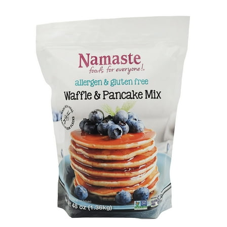 Namaste Foods Gluten Free Waffle & Pancake Mix, 48 oz