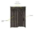 thumbnail image 3 of SAMIMPORT-2011 Faux Silk Leaf Floral Design Light Filtering Curtains, 120” x 84” (2 Panels), 3 of 3