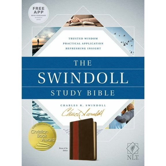 The Swindoll Study Bible NLT, TuTone (LeatherLike, Brown/Tan) (Hardcover)