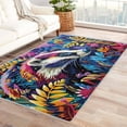 thumbnail image 1 of 2 x 3 Rugs Animal Area Rug, Colorful Carpet for Living Room Bedroom Entryway Wildlife Patterned Indoor Home Decor, Non Slip Soft & Low Pile Small Washable Rug ZH&298, 1 of 7