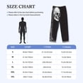 thumbnail image 4 of Fotbe Gothic Skull Drape Pantalones de Pijama para Hombre, Pantalones de Dormir, Pantalones de Casa con Cintura Ajustable y Bolsillos-Medium, 4 of 6
