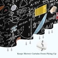 thumbnail image 6 of Math Equations Colorful Doodles Black Pattern Shower Curtain 36"x72" ,Bathroom Decorative Shower Curtains Set with 12 Hooks,Modern Waterproof Washable Shower Curtain, 6 of 6
