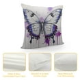 thumbnail image 4 of PIKWEEK  Butterfly Pillow Cases Cushion Covers  Soft Abstract Throw Pillow Covers Modern Art Decorative Throw Pillowcases Romantic Purple Grey Blue Cushion Case Bedroom, 4 of 5