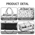thumbnail image 4 of Large Capacity Tote Bag,Black Halloween Bats Handbag Fashion Luxury Tote Bag,15.7"x13"x 5.1" Inches,Laptop Compatible, 4 of 6