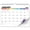 Clear, variant on Dunwell 2027 Wall Calendar, 8.5 x 11 Blue Shades, 12-Month January to December 2027