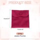thumbnail image 2 of Uxcell Bolsas de Joyería de Terciopelo de 6x4 Pulgadas, Bolsas de Regalo con Botón a Presión para Almacenamiento de Joyería, Rojo Rosa 6 Piezas, 2 of 6