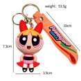 thumbnail image 5 of LLavero creativo The Powerpuff Girls para mujeres y hombres, llavero con colgante de muñeca de silicona con dibujos animados, regalos, soporte para llaves, 5 of 5