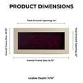 thumbnail image 4 of 14x22 Shadow Box Frame White Washed Wood | With a 3/4" Usable Display Depth | Includes a Brown Real, 4 of 6