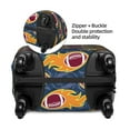 thumbnail image 4 of Bingfone Burning Rugby Balls Luggage Cover Washable Suitcase Cover Protector Anti-scratch Suitcase cover Fits 18-32 inch Luggage, 4 of 9