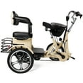 thumbnail image 5 of VIPQV Electric Tricycle for Adults, 400W Folding Trike Ebike 16", 3 Wheel Electric Tricycle, 14MPH Max Speed, Up to 34 Miles, 48V 12AH UL2849 Tricycle, White, 5 of 11