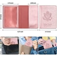 thumbnail image 2 of Passport and Vaccine Card Holder -Waterproof Leather Passport Case Cover with for Women&Men Family Travel Accessory, 2 of 7