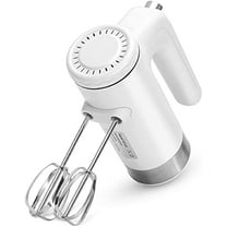 TOXOZERS 5-Speed Electric Hand Mixer, Kitchen Handheld Mixer with Stainless Steel Whisk & Dough Ho5-Speed Electric Hand Mixer, Kitchen Handheld Mixer with Stainless Steel Whisk & Dough Hook Attachmen