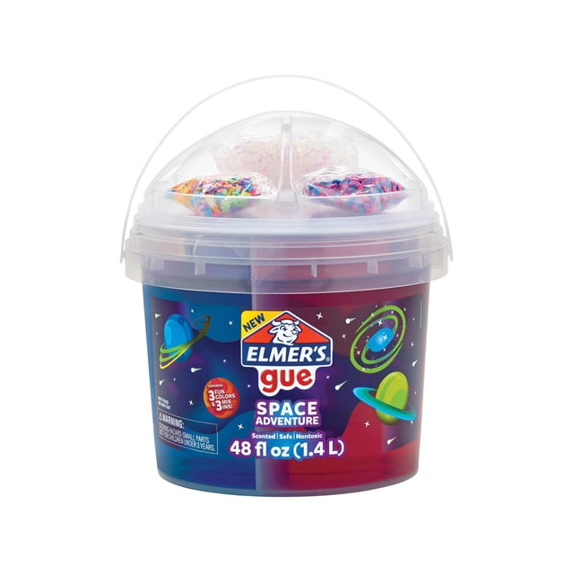 Cubeta para limo Elmer's Gue Space Adventure con 1,36 kg de limo