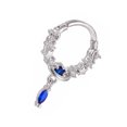 thumbnail image 1 of OULII Hoop Nose Rings for Women Titanium Steel Moon 1Pack Fashion Jewelry, 1 of 8