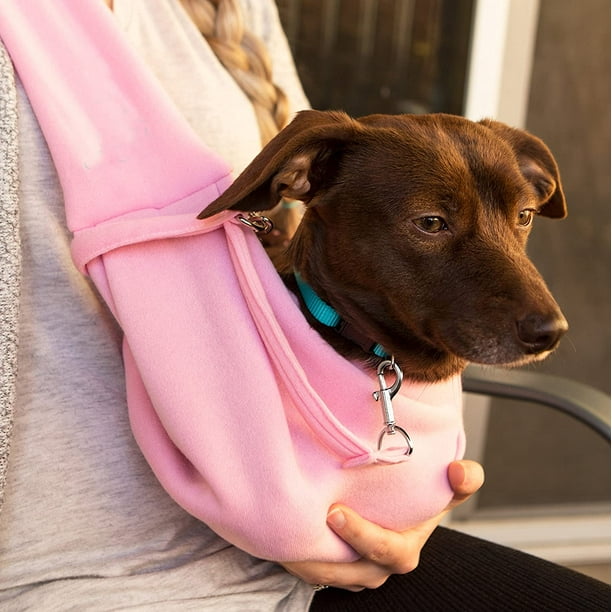 Lishi Dog And Cat Sling Carrier Hands Free Reversible Pet Papoose Bag Soft Pouch And Tote Design Suitable For Puppy Small Dogs And Cats For Ou