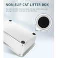 thumbnail image 6 of Stainless Steel Cat Litter Box, 4in Shallow Litter Box for Senior Cats and Kittens, Large Metal Litter Pan Nonstick Odor Control Anti-Corrosion, 6 of 6