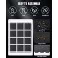 thumbnail image 7 of JoanKaren 0.75" Thick Puzzle Exercise Equipment Mat,12 Tiles,48 Sq ft EVA Foam Interlocking Tiles for Exercise,Gymnastics, and Home Gym Protective Flooring in Black, 7 of 7