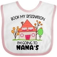 thumbnail image 3 of Inktastic Book My Reservation I'm Going to Nana's- House Boys or Girls Baby Bib, 3 of 4