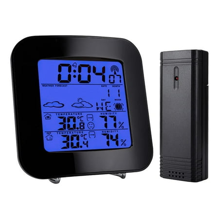 

Thinsont Digital Wireless Hygrometer Barometer With Forecast Alarm Clock Function