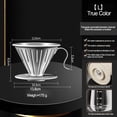 thumbnail image 4 of Coffee Dripper With Holder Coffee Strainer 304 Stainless Steel Coffee Filter Cup, 4 of 10
